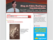 Tablet Screenshot of blogdofabiorodrigues.com.br